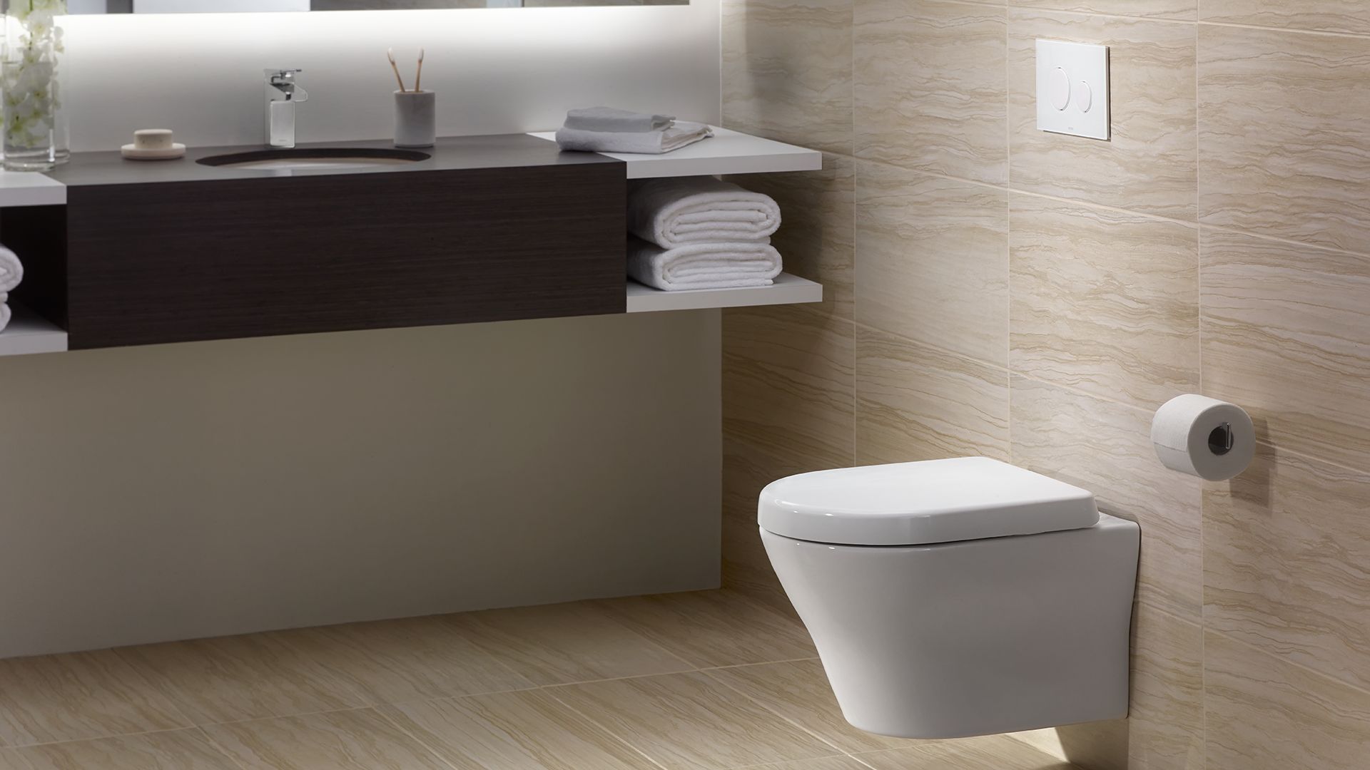 Toto white bathroom toilet